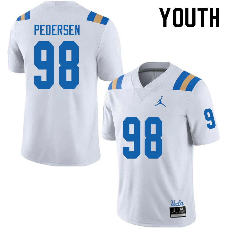 Jordan Brand Youth #98 Jack Pedersen UCLA Bruins College Football Jerseys Sale-White